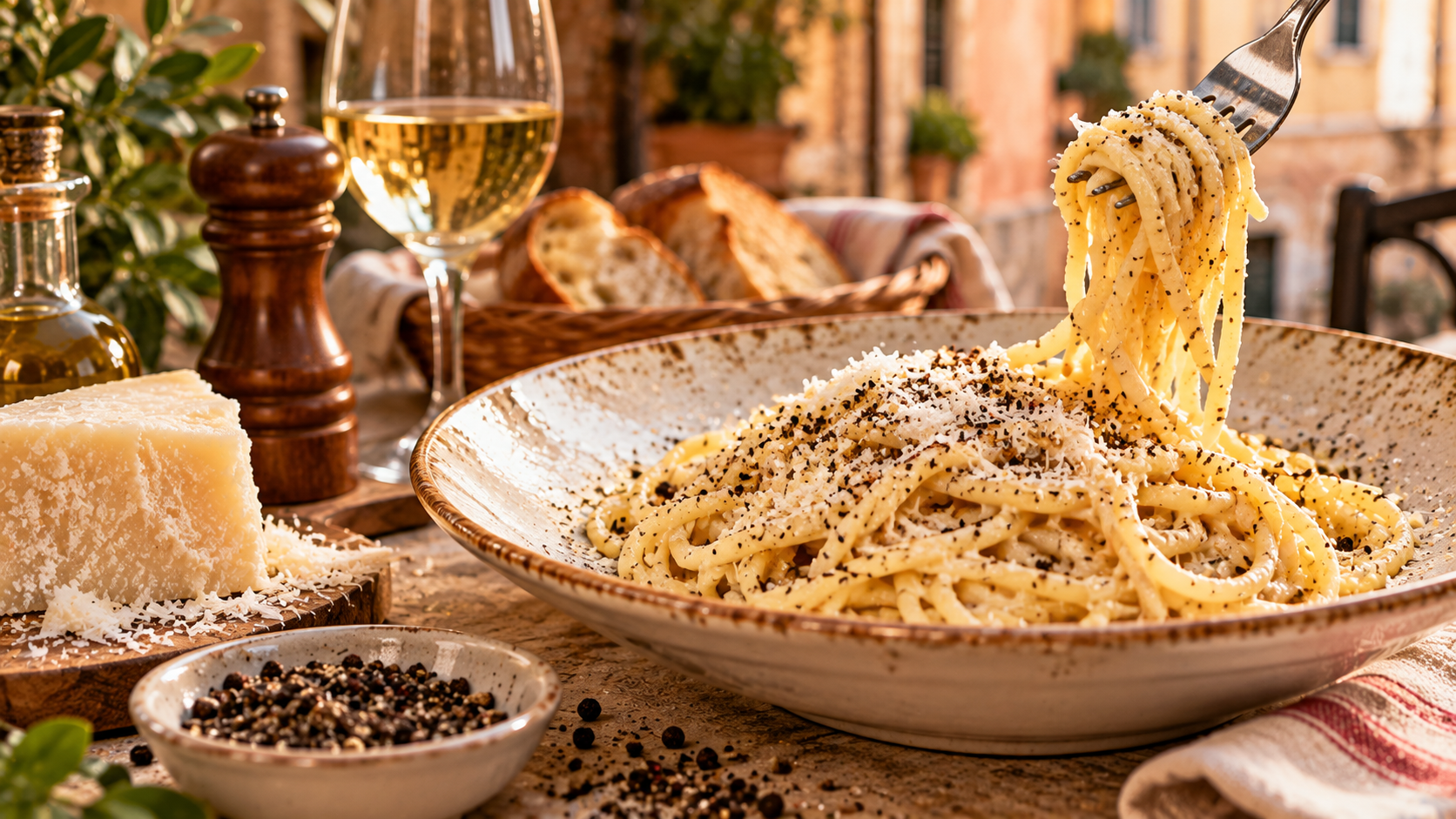 Authentic Roman Cacio e Pepe